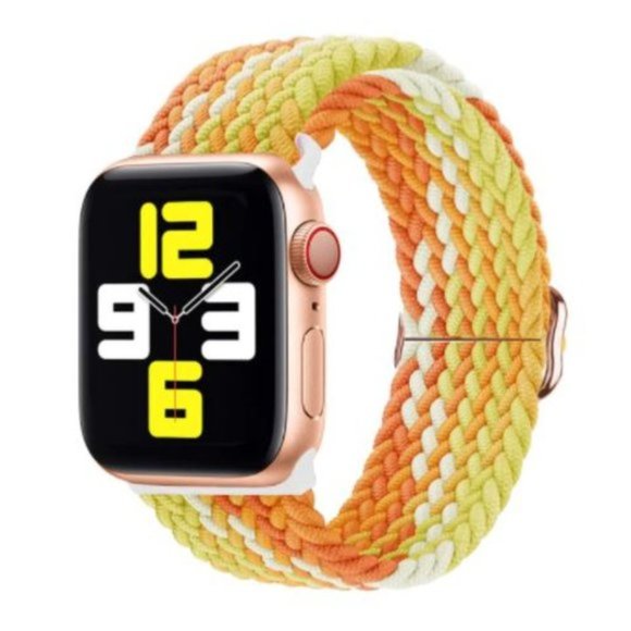 NEW Adjustable Braided Solo Loop For Apple Watch - YLM - Picture 1 of 5